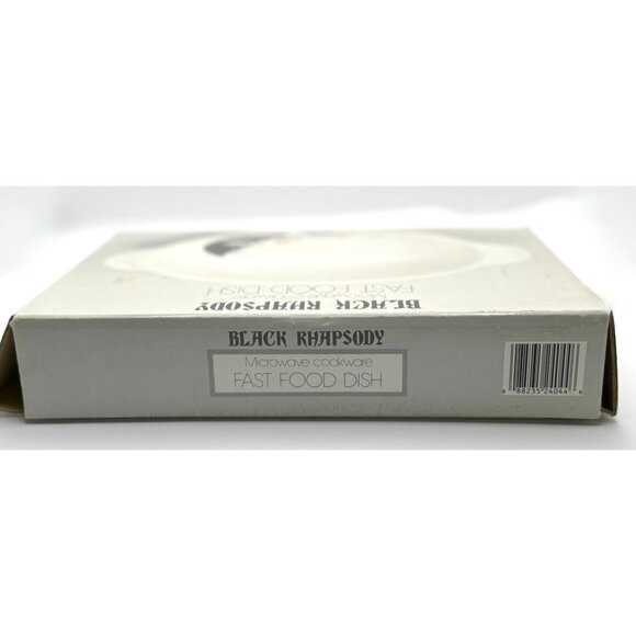 Black Rhapsody Microwave Cookware Fast Food Dish - Floral Pattern Oven & Microwa - Picture 7 of 9